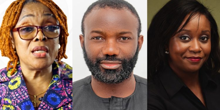 Chioma Agwuegbo, Executive Director, TechHerNg, [right], Olusegun Medupin, Programme Manager, Youthhub Africa, [middle]
Dr. Izeduwa Derex Briggs- Programme Officer, GREJ, Ford Foundation [left].