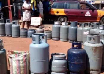 File photo of LPG cylinders lined up.