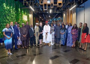 Heather Gerken with Nigerian Traditional leaders, CSOs, and development partners during a high-level engagement