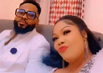 Angel Asiamah with his wife Patricia Asiedua Asiamah (Nana Agradaa)