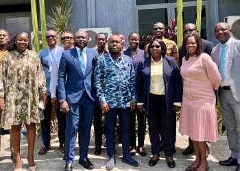 Operators of Ghana’s Nuclear Power Plant with Official of CitiFM and Channel One TV