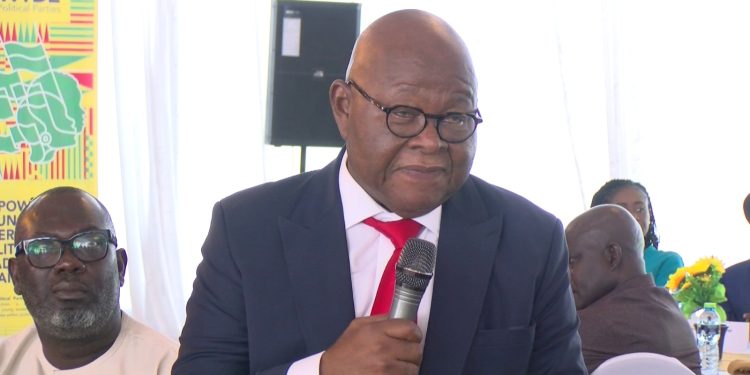 Former Speaker of Parliament, Professor Aaron Mike Oquaye,