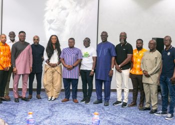 Left-Divisional Director, Corporate and Institutional Banking at Fidelity Bank Ghana, John-Paul Taabavi with reps from NLA