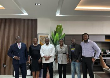 Channel One TV and CitiFM officials with Peeva Beverages officials
