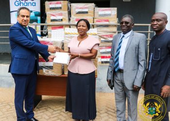 Egyptian Ambassador to Ghana, Wael Fathy Ahmed(left), Deputy Minister of Health, Dr. Grace Ayensu-Danquah(2nd from right)