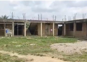 Uncompleted structure at Akrofuom Senior High Technical School compound