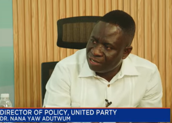 Dr. Nana Yaw Adutwum, Director of Policy for the United Party (UP)