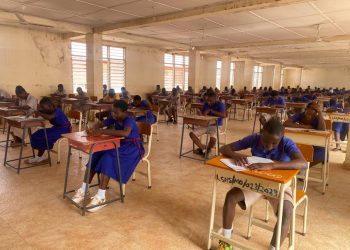 File Image of students writing BECE