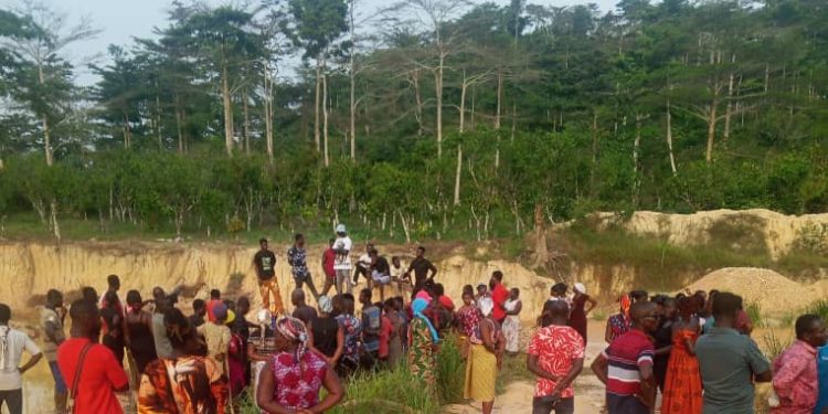 Some residents in the galamsey area