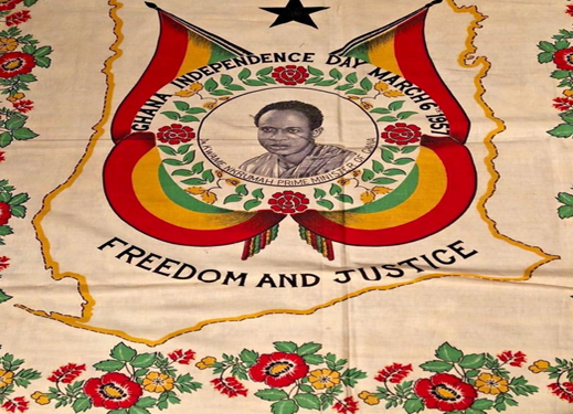 Independence Day Commemorative Textile. Photograph: www.worthpoint.com