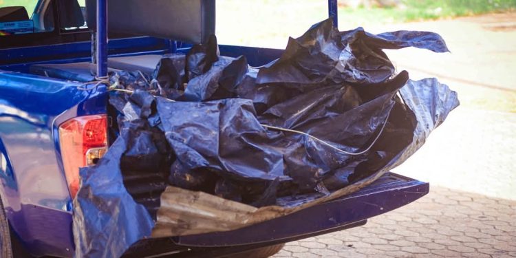 Charred bodies