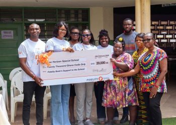 Fidelity Bank Ghana donates to New Horizon Special School