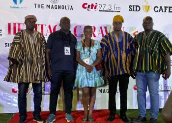 Municipal Chief Executive for Sagnarigu, Abdulai Imoro Gong with some managers of Citi FM/Channel One TV