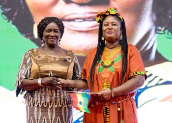 Vice President, Professor Jane Naana Opoku-Agyemang [left]