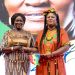 Vice President, Professor Jane Naana Opoku-Agyemang [left]