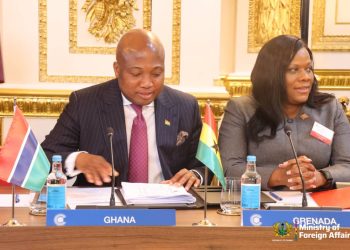 Minister for Foreign Affairs, Samuel Okudzeto Ablakwa [left]