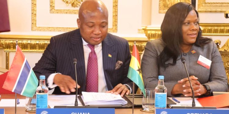 Minister for Foreign Affairs, Samuel Okudzeto Ablakwa [left]