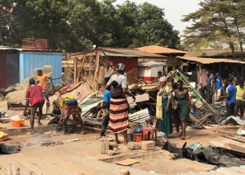 Some slum dwellers