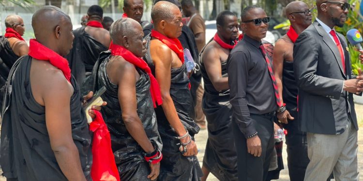 Traditional leaders from Sampa Traditional Area in the Bono Region..