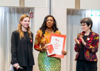 Ghanaian interior designer Belle Yemofio [middle]