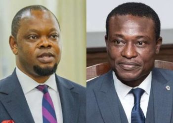 Deputy Attorney General, Dr Justice Srem-Sai (L), Special Prosecutor, Kissi Agyebeng (R)