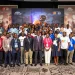 Minister for Education, Hon. Haruna Iddrisu (centre), with the Mastercard Foundation EdTech Fellows, Cohort 3.