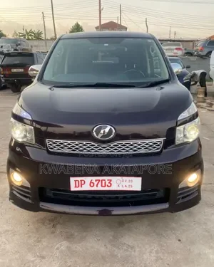 A Toyota Voxy that is yet to be registered in Ghana