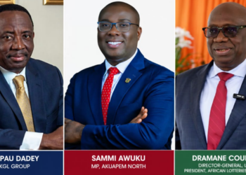 Sammi Awuku, KGL Boss storm Abidjan For LONACI 55 Years Of Lottery Excellence