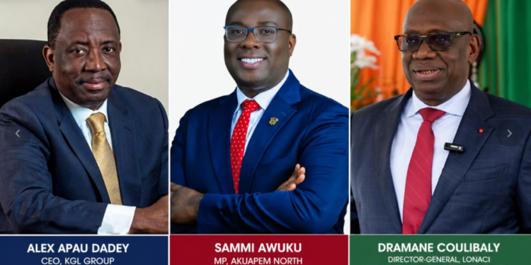 Sammi Awuku, KGL Boss storm Abidjan For LONACI 55 Years Of Lottery Excellence
