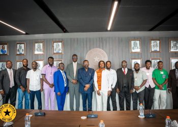 BoG Governor, Dr. Johnson Asiama with some content creators