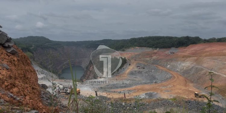 File photo: One of the pits at the Damang Mines