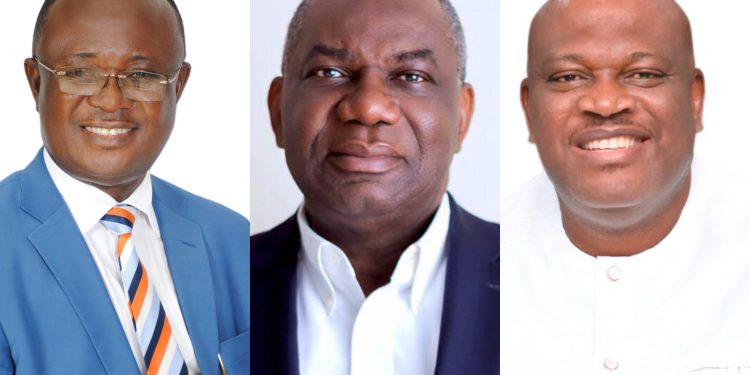 Joe Wise (L), Boakye Agyarko (M), Henry Quartey (R)