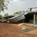 School building affected by the rainstorm