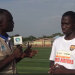 Coach of Yagbon Star Division Two Club, Abubakari Jakpa Kojo [right], with Gazari Malik, Channel One TV Savannah Regional Correspondent