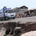 Deteriorating bridge that connects Krofrom to the Tafo Morro Market