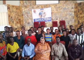  Member of Parliament for Awutu Senya West Constituency, Gizela Tetteh-Agbortui, with the beneficiaries