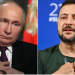 Vladimir Putin President of Russia(left)
Ukraine President Volodymyr Zelenskyy (right)