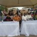 Tema Mayor Ebi Bright and her team engaging residents of Tema
