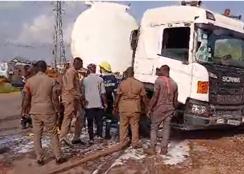 The accident scene
