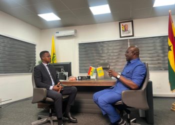 Director-General of the National Lottery Authority (NLA), Mohammed Abdul-Salam [Right]