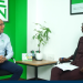 Founder and Chief Executive Officer of ZEN Petroleum Holdings PLC, William Tewiah [left], with Host of Point of View, Channel One TV [right], Bernard Avle