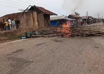 Burnt houses