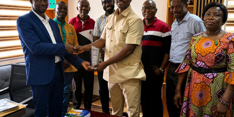 Kumasi Technical University management with JS Construction officials