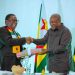 President of Zimbabwe, Emmerson Mnangagwa, (L), President John Dramani Mahama (R)