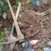 Some of the tools allegedly used to dig the hole