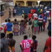 Youth members of the community besiege the police station
