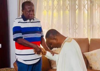 Former National Chairman of NPP, Freddy Blay and NPP National Chairman Hopeful Antwi Boasiako