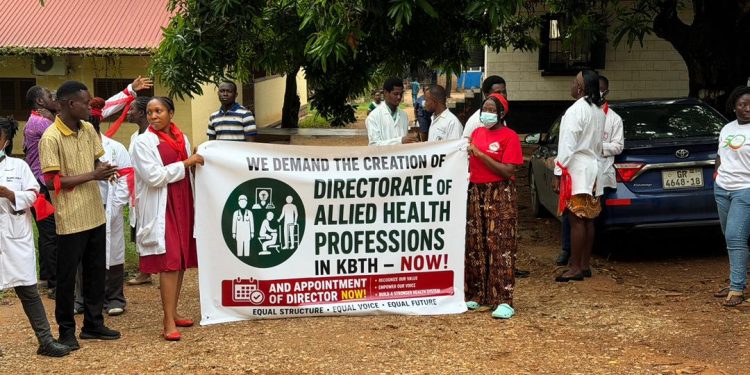 Allied Health Professionals protest over delayed Directorate