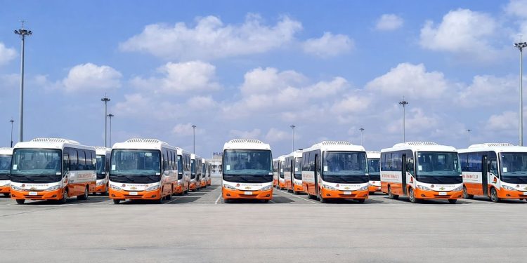 100 newly procured buses by government