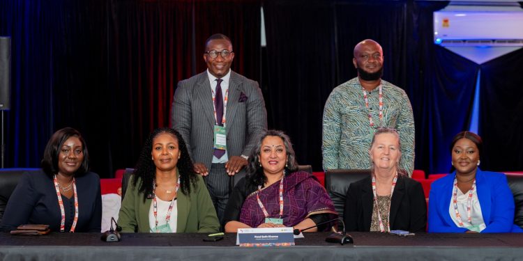 Adeline Aryee Director, Financial Institutions Group second from the left at the Digital Public Infrastructure 3i africa summit